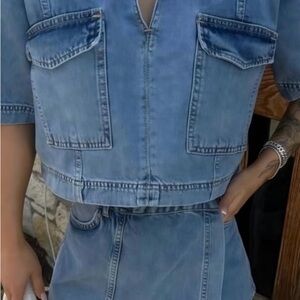 Women's Blue Denim Jean shirt